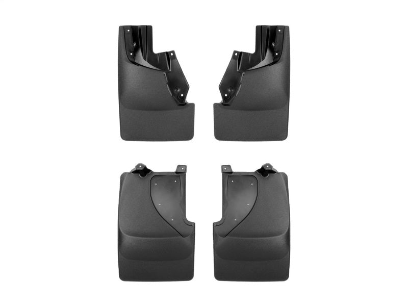 WeatherTech WET110162-120162 DigitalFit No-Drill Front and Rear MudFlaps for 2022-2026 Ford Bronco Raptor, Black