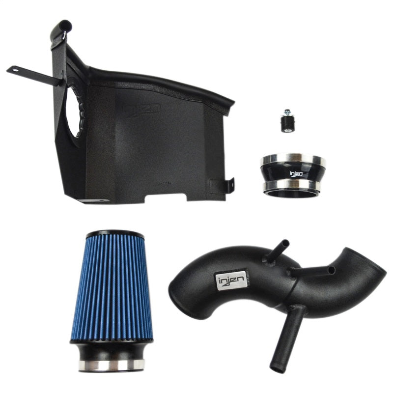Injen 2018+ Kia Stinger 2.0L Turbo L4 Short Ram Intake System with SuperNano-Web Dry Air Filter - Wrinkle Black