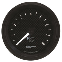 Load image into Gallery viewer, AutoMeter GT Series 3-3/8 Inch In-Dash 8,000 RPM Tachometer with White LED Lighting