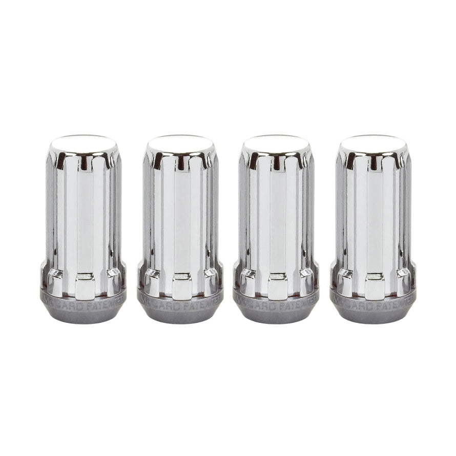 McGard SplineDrive Cone Seat Lug Nut Set M14 x 1.5 Thread - Chrome Finish, 4-Pack