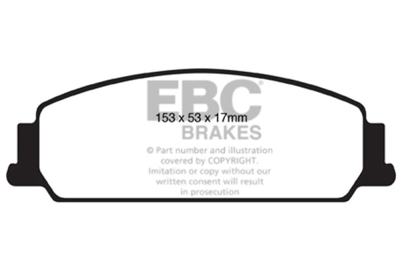 EBC Redstuff Ceramic Low Dust Front Brake Pads for 2008-2009 Pontiac G8