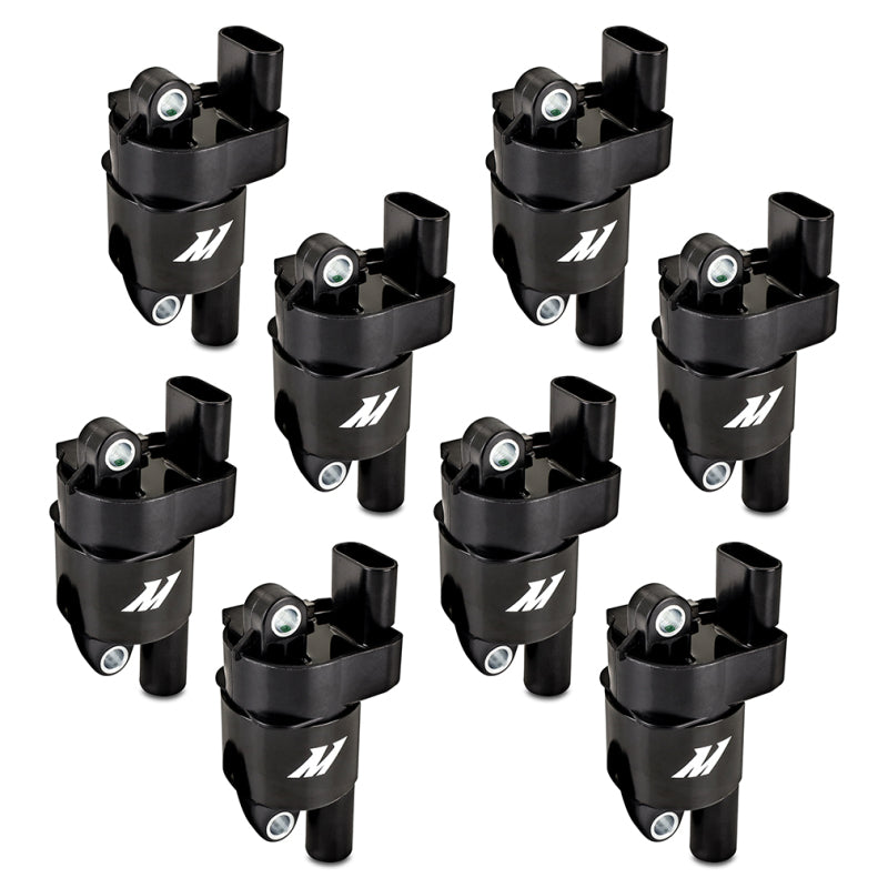 Mishimoto GM LS Round Style Engine Ignition Coil Set - High-Performance Replacement for 2008-2011 GM Vehicles