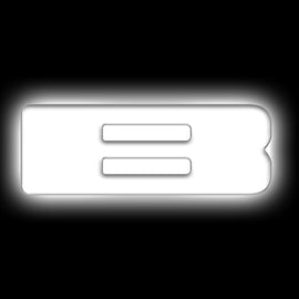 ORACLE Lighting Universal Illuminated LED Letter Badges - Matte White Finish - Part Number ORL3140-B-001