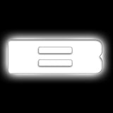ORACLE Lighting Universal Illuminated LED Letter Badges - Matte White Finish - Part Number ORL3140-B-001