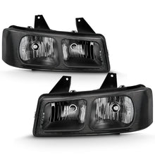 Load image into Gallery viewer, ANZO Crystal Headlight Set for Chevy Express and GMC Savana 2003-2017 – Clear Lens, Black Housing, Pair