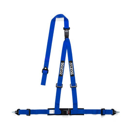 Sparco 2 Inch Blue 3-Point Double Release Automotive Seat Belt - Part Number SPA04608DF1AZ