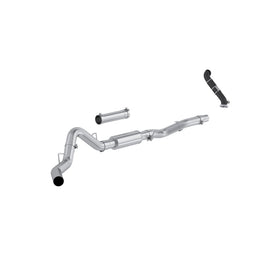 MBRP Armor Lite Series 4-inch Cat Back Exhaust System for 2006 Chevy Silverado & GMC Sierra 2500/3500HD with Downpipe - Single Side Exit