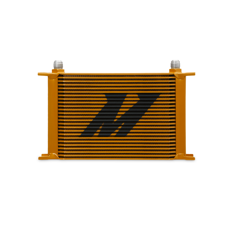 Mishimoto Universal 25-Row Oil Cooler - Gold for Ford Mustang (2018-2021)