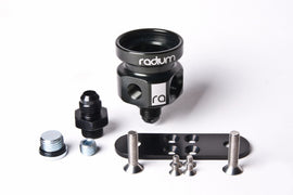 Radium Engineering Fuel Pressure Regulator Body Only – Black Anodized, Laser Etched Finish, Part 20-0014