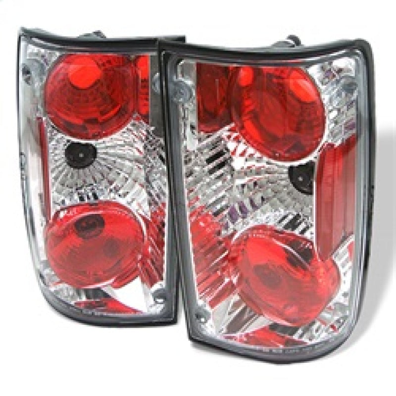 Spyder Euro Style Tail Lights for Toyota Pickup 1989-1995 with Chrome Finish * Part Number ALT-YD-TP89-C