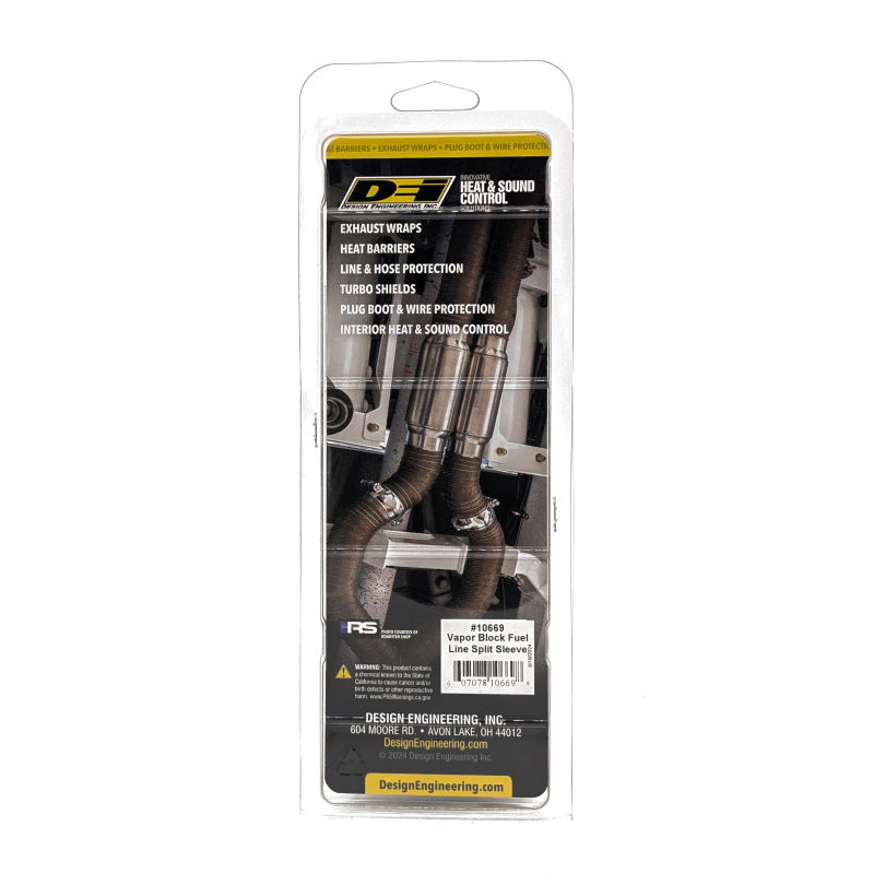 DEI Vapor Block Sleeve 5/8 inch ID x 36 inch – Heat-Resistant Fuel Line Protection for Automotive Applications