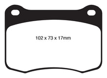 Load image into Gallery viewer, EBC Yellowstuff Rear Brake Pads for Lexus IS F 2008-2014 * Part Number ebcdp41820r