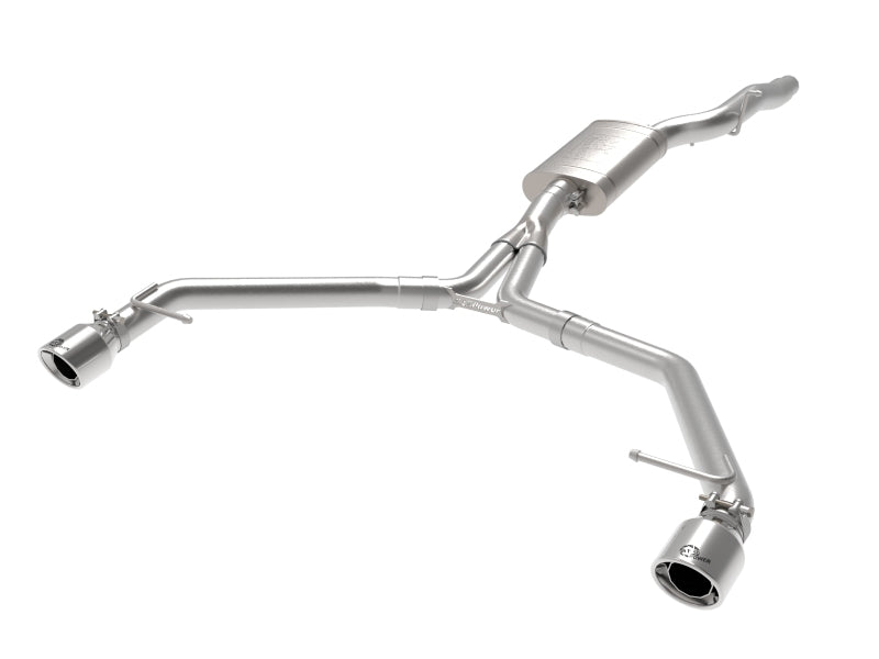 aFe MACH Force-Xp 13-16 Audi Allroad Stainless Steel Axle-Back Exhaust with Polished Tips