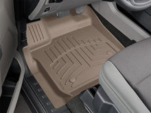 Load image into Gallery viewer, WeatherTech FloorLiner HP Front Floor Mats for 2015-2016 Ford F-150 SuperCrew and SuperCab, Tan - Part wet456971IM