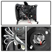 Load image into Gallery viewer, Spyder GMC Sierra 1500/2500 2007-2013 Projector Headlights with LED Halo by Spyder Part #PRO-YD-GS07-HL-BSM