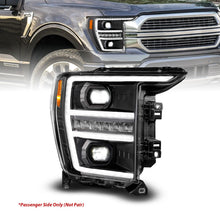 Load image into Gallery viewer, ANZO 21-23 Ford F-150 LED Projector Headlight Passenger Side with Switchback and Sequential Turn Signal - Black Housing