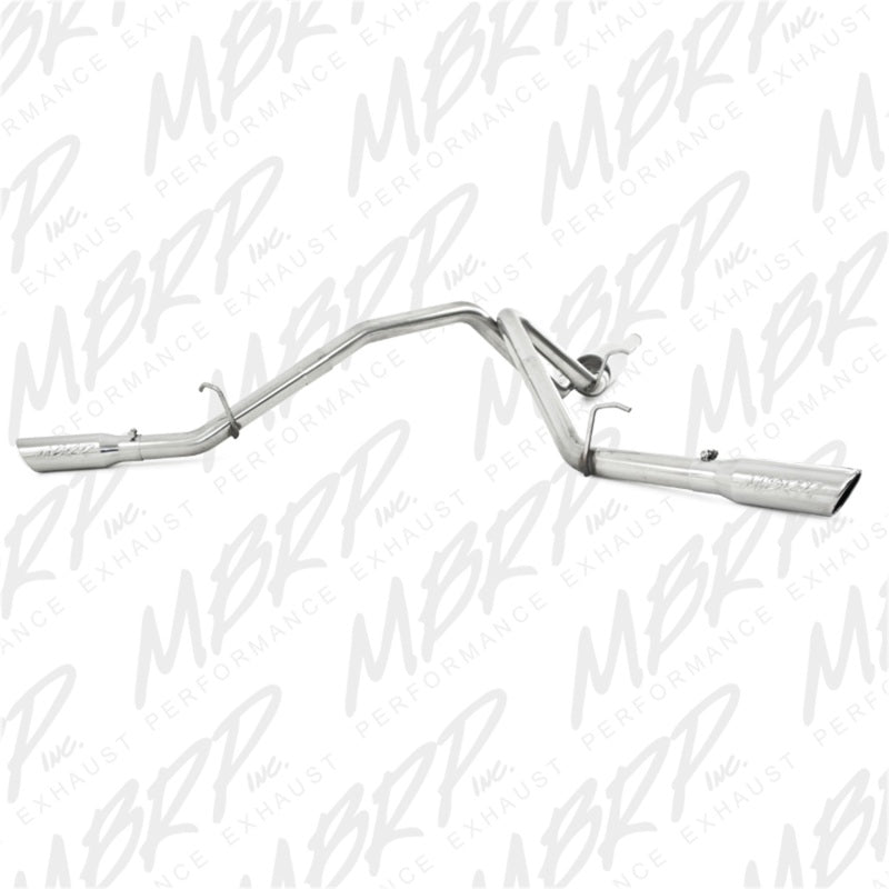 MBRP Armor Plus Series Cat Back Exhaust System for Chevrolet Silverado 1500 and GMC Sierra 1500 – Dual Split Side Exit with 3.5-inch Tips