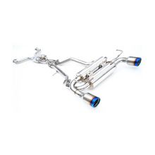 Load image into Gallery viewer, Invidia Gemini Rolled Titanium Tip Cat-back Exhaust for 2017+ Infiniti Q60 3.0 TT, Silver Sport/Red Sport