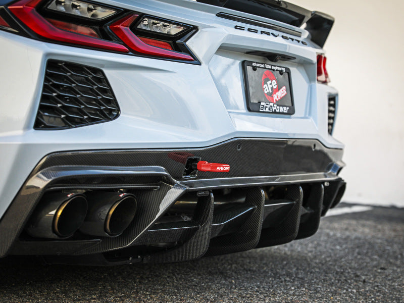 aFe CONTROL Rear Tow Hook for Chevrolet Corvette C8 (2020-2024) - Red