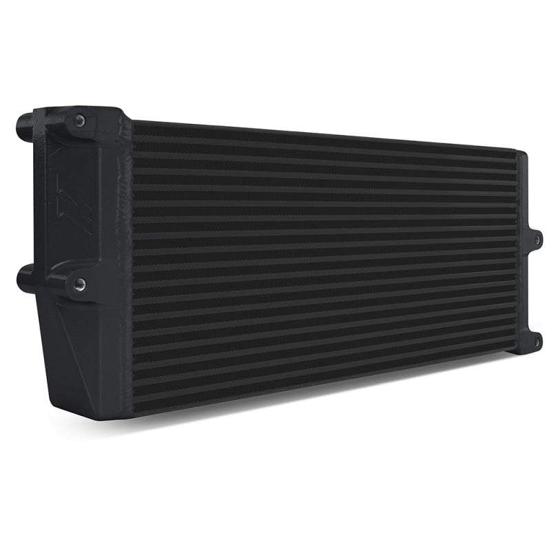 Mishimoto Heavy-Duty Oil Cooler - 17-inch Core with Opposite-Side Outlets, Black