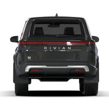 Load image into Gallery viewer, Rally Armor 22-26 Rivian R1S Black UR Mud Flap with Metallic Black Logo