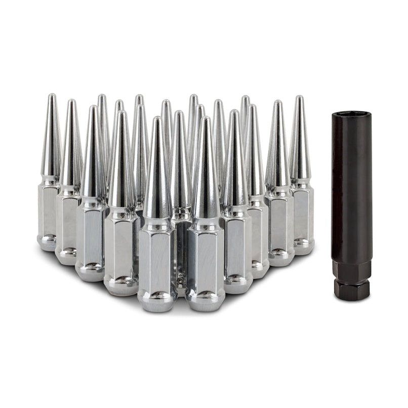 Mishimoto Steel Spiked Lug Nuts M12x1.5 – 20-Piece Chrome Set for BMW Z3