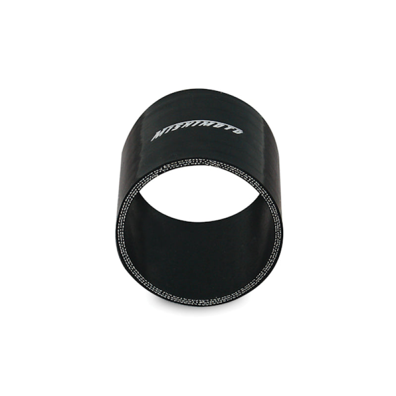Mishimoto 3.0 Inch Silicone Straight Coupler in Black - High-Performance Automotive Hose