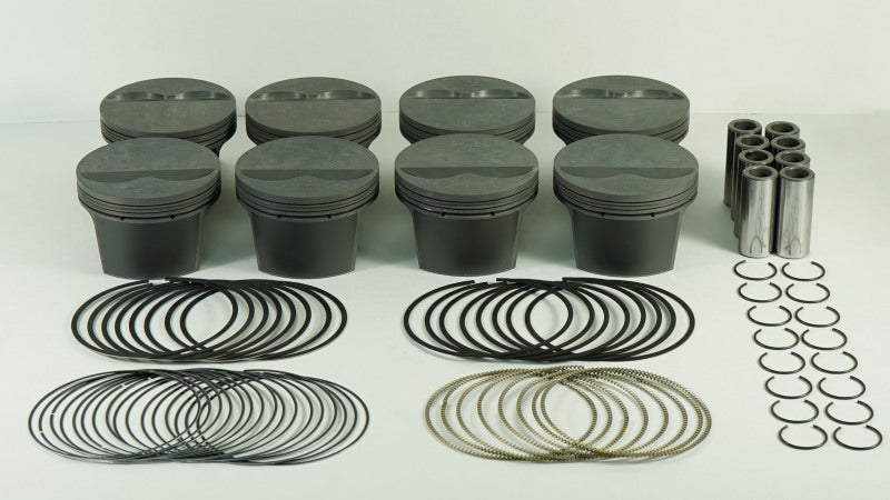 Mahle MS Piston Set for Small Block Chevy 305ci 313cid with 3.786-inch Bore and 3.480-inch Stroke