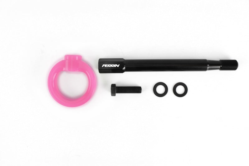 Perrin Performance Front Tow Hook Kit for Subaru WRX, STI, Impreza, and Legacy - Hyper Pink