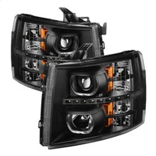 Load image into Gallery viewer, SPYDER xTune Chevy Silverado LED Halo Projector Headlights Black * Part No. SPY9032189
