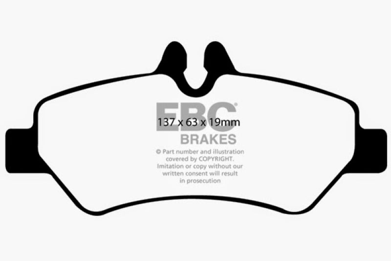 EBC Greenstuff 07+ Dodge Sprinter 2500 Rear Brake Pads * Heavy Duty Off-Road Brake Solution