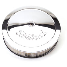 Load image into Gallery viewer, Edelbrock Part #1221 Triple Chrome Round Air Cleaner for 5-1/8" Carburetors