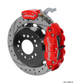 Wilwood Narrow Superlite 4R-MC4 Red Rear Brake Kit for 1988-1996 Chevy Corvette C4