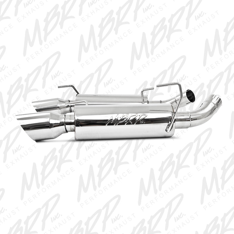 MBRP Armor Pro Series Dual Mufflers Axle Back Exhaust System for Ford Mustang 2005-2010 – T304 Stainless Steel, 2.5 Inch with 4-Inch Tips