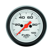 Load image into Gallery viewer, AutoMeter Phantom 52mm 0-100 PSI Fuel Pressure Gauge for Automotive Performance Monitoring