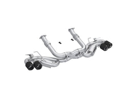 MBRP Armor Pro Series 20-24 Chevrolet Corvette C8 3-Inch Active Cat Back Exhaust with Quad Split Rear Exit and Carbon Fiber Tips