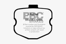 Load image into Gallery viewer, EBC Yellowstuff Brake Pads for Chevrolet Corvette C6 * Front, Part Number EBCDP41771/3R