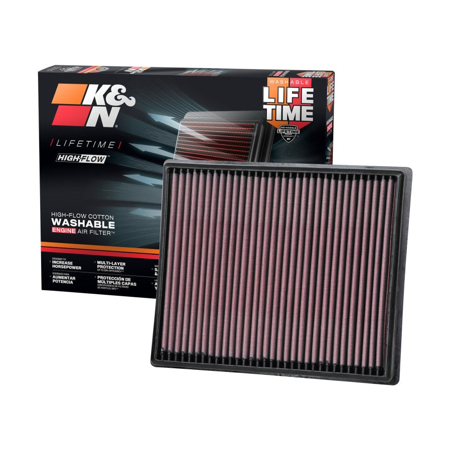 K&N Engineering 33-5116 High-Flow Replacement Air Filter for Nissan Frontier 3.8L V6