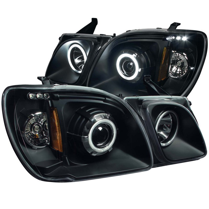 ANZO Lexus LX470 1998-2007 Projector Headlights with Halo - Black Housing, CCFL, Pair