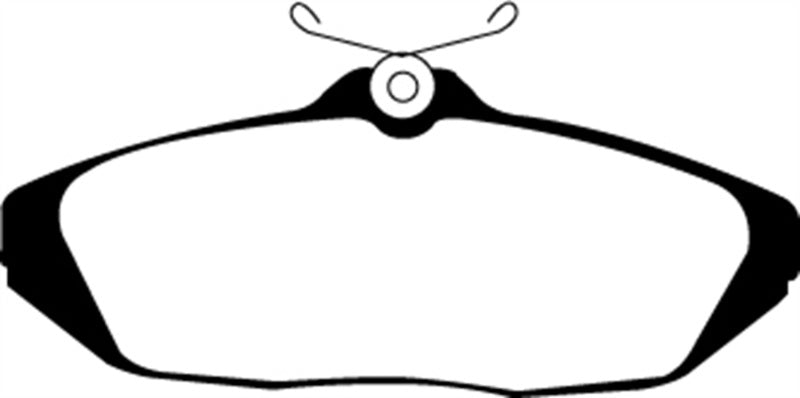 EBC Redstuff Ceramic Low Dust Rear Brake Pads for Mercury Cougar and Ford Thunderbird - Part No. EBCDP31164C