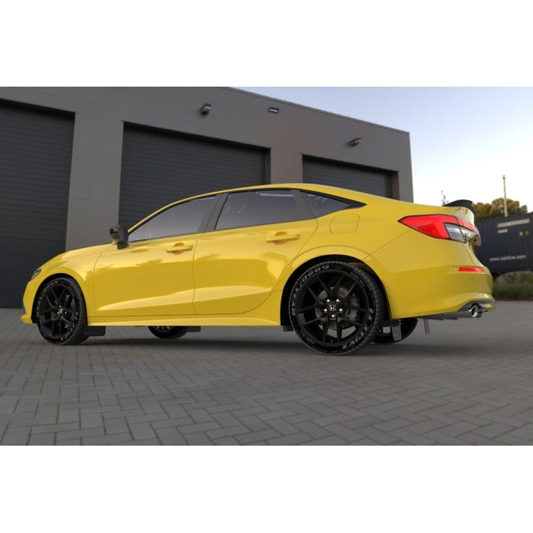 Rally Armor 22-25 Honda Civic/Civic Si/Sport Black UR Mud Flaps with Red Logo