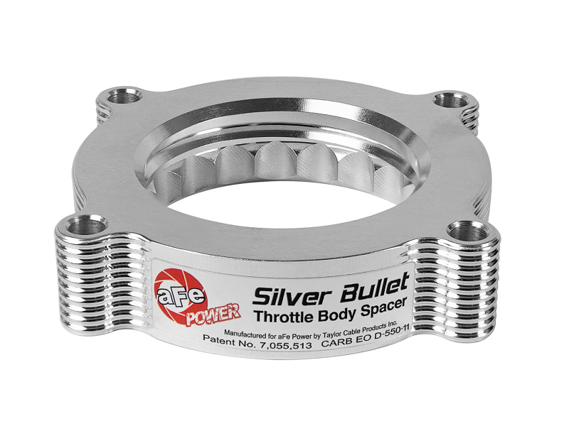 aFe Silver Bullet Throttle Body Spacer Kit for Ford F-150 Raptor & F-250 6.2L V8 (2010-2014)