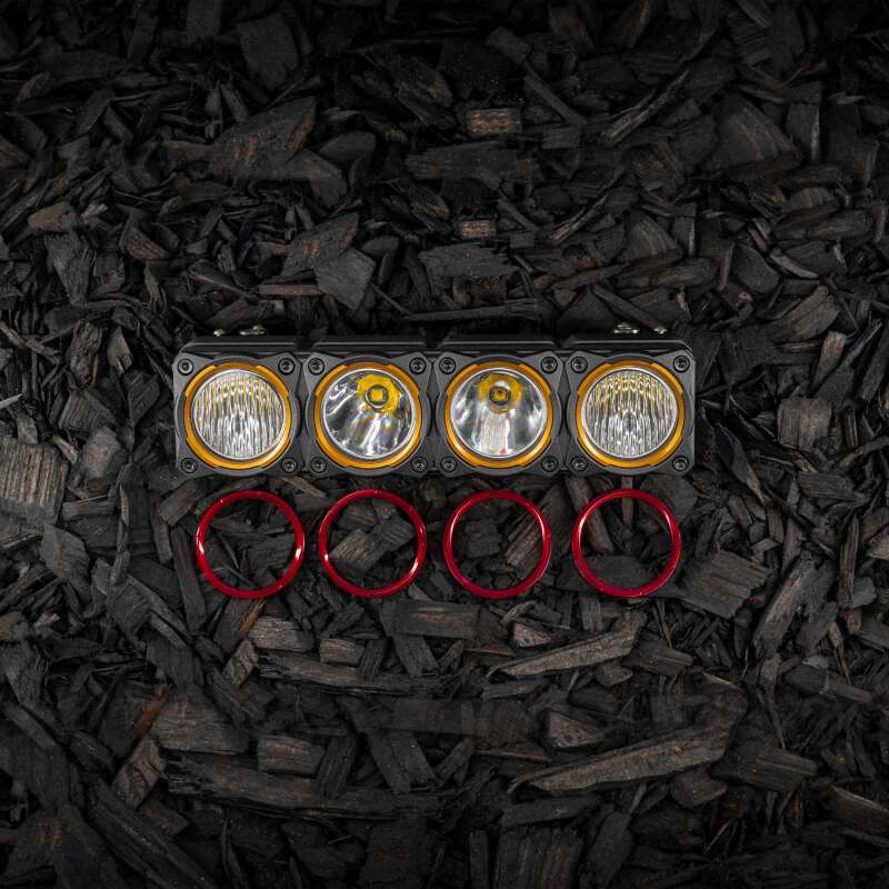 KC HiLiTES FLEX ERA LED Light Bar Bezel Kit for 10-inch Segments - Red