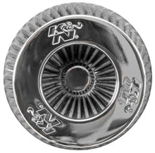 Load image into Gallery viewer, K&amp;N Engineering Universal Chrome Round Tapered Air Filter - 4-Inch Flange ID, 5.5-Inch Height, Fits Multiple Applications