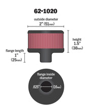 Load image into Gallery viewer, K&amp;N Engineering 62-1020 Steel Base Crankcase Vent Filter for Classic and Racing Applications