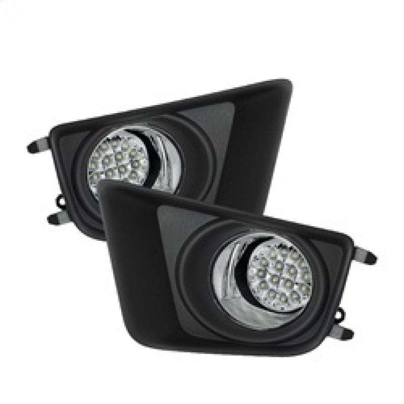 Spyder LED Fog Lights with Switch for Toyota Tacoma 2012-2015 - Clear Lens FL-LED-TTA2012-C