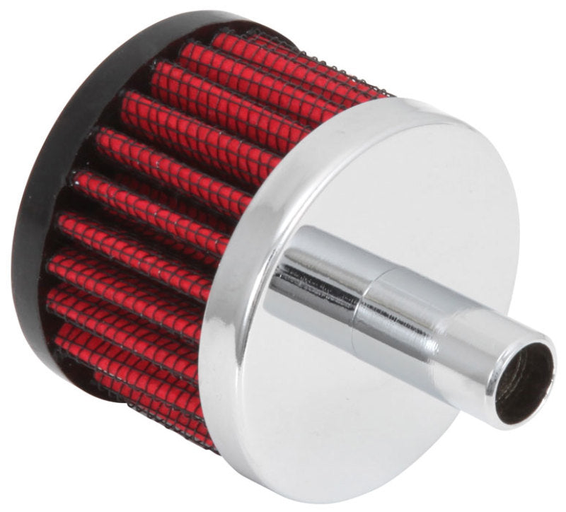 K&N Engineering Crankcase Vent Filter Part #62-1010 - 1/2 inch Diameter with Steel Base for Classic and Racing Engines