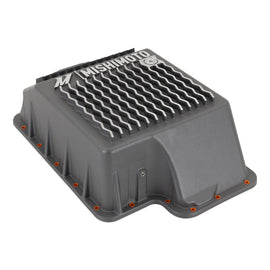 Mishimoto Aluminum Transmission Pan for 1989-2010 Ford Powerstroke 7.3L, 6.0L, 6.4L - Cast Aluminum, Gunmetal Gray