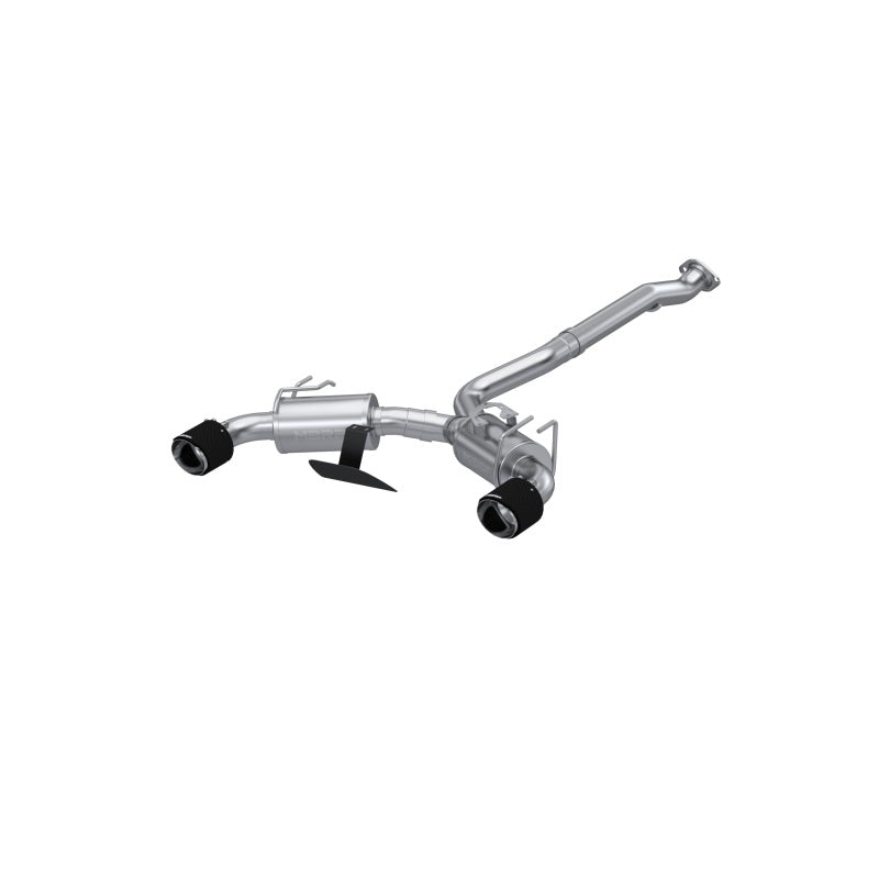 MBRP Armor Pro Series Cat-Back Exhaust System for Toyota GR Corolla 2023-2025 with Dual Split Rear Exit and Carbon Fiber Tips