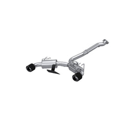 MBRP Armor Pro Series Cat-Back Exhaust System for Toyota GR Corolla 2023-2025 with Dual Split Rear Exit and Carbon Fiber Tips